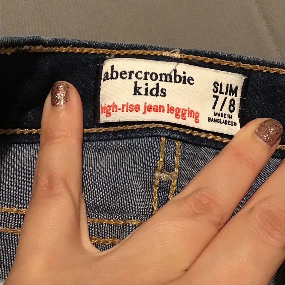 Abercrombie Kids High Rise Jean Legging Slim  7/8